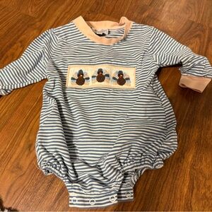 Annie and James turkey smocked bubble